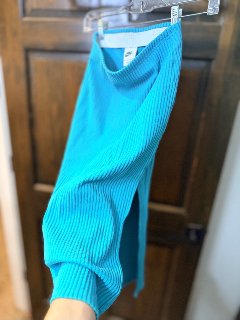 Nike Turquoise Ribbed Turtleneck Sweater